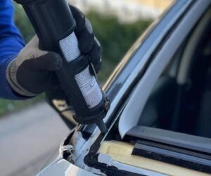 wind noise, air leak, water leak, rain leak, resealing of windshields